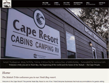 Tablet Screenshot of cape-resort.com